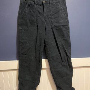 Corduroy Cropped Baggy Pant